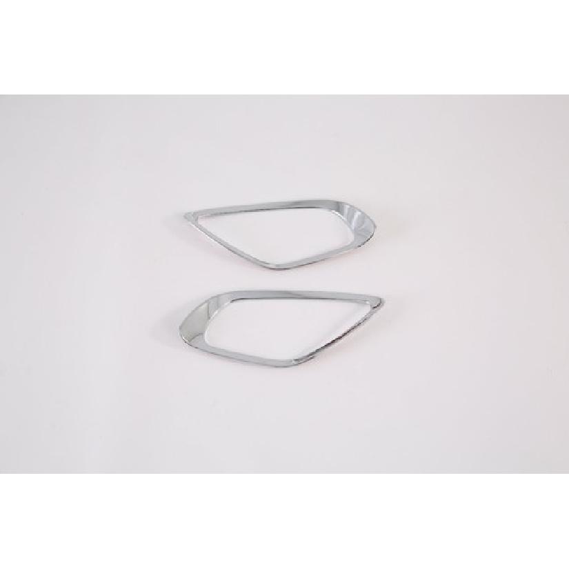 ABS Chrome Rear Fog Light Lamp Frame Cover Trim For - Kia Seltos 2pcs