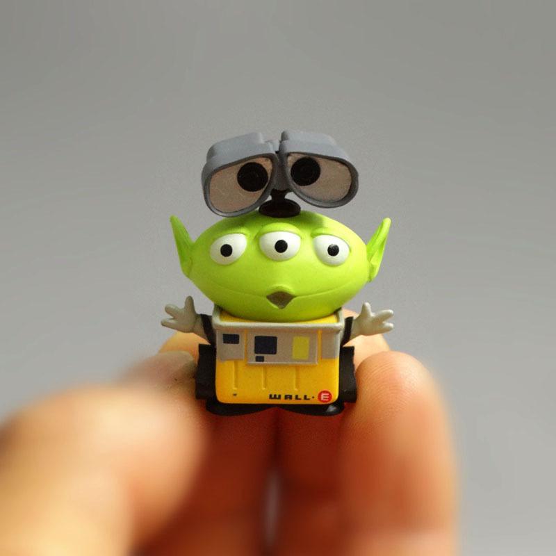 8pcs/set Toy Story Anime Figure Adorable Green Aliens Action Figure Mini Model Decoration Collection Toy Doll Present