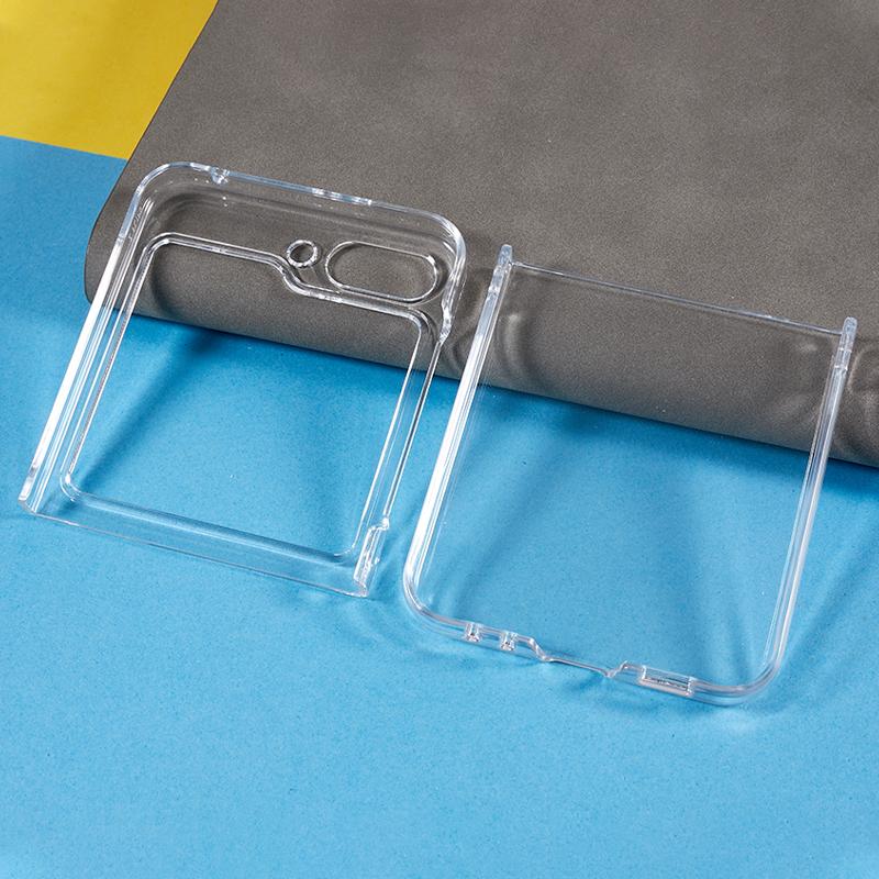 Crystal Clear Phone Case for Samsung Galaxy Z Flip5 5G Hard PC Mobile Phone Shell