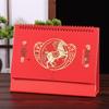 2026 Chinese Style Year of the Horse Red Desk Calendar – Creative Cut-out Design