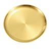 304 Stainless Steel Korean BBQ & Dinner Tray - Gold Round Plate