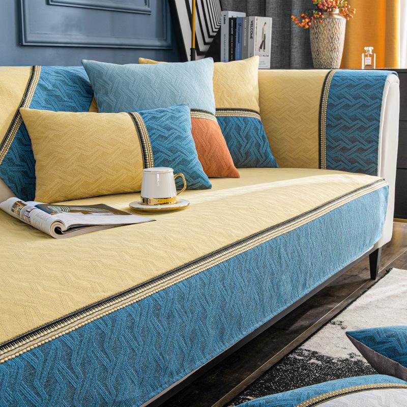 Jacquard Chenille Sofa Cover Simple Modern Non-Slip Sofa Cushion Four Seasons Universal Affordable Luxury Style Cushion Cover Cloth