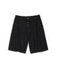 SOUNDSLIFE Two Tuck Denim Shorts Black