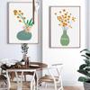 Plant Oil Painting Vase Still Life Wall Painting Abstract Art Canvas Painting Living Room Corridor Office Home Decoration Mural No Frame