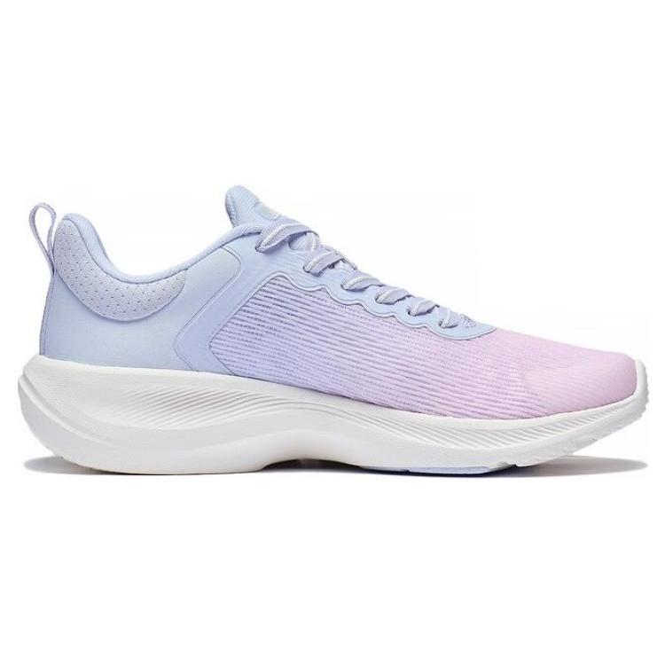 Li Ning Lanying Tecido Leve Amortecimento Leve Cano Baixo Sapatos de Badminton Feminino Azul Rosa AFVT012-1
