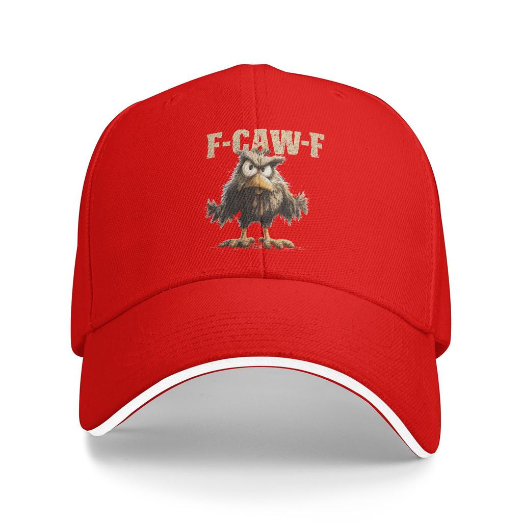 Funny F-Caw-F Chicken Scream Quote Rooster Meme Baseball Cap  Unisex Trucker Hat Spring Retro Hiking Hot Sale Baseball Caps
