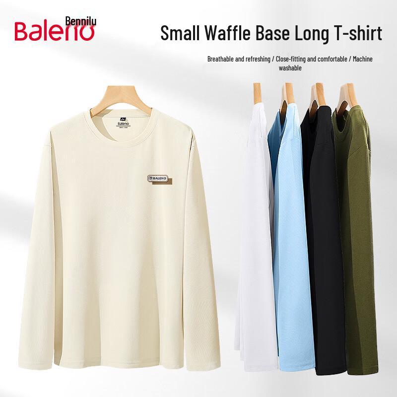 Baleno Men s Waffle Texture Long Sleeve T-Shirt L