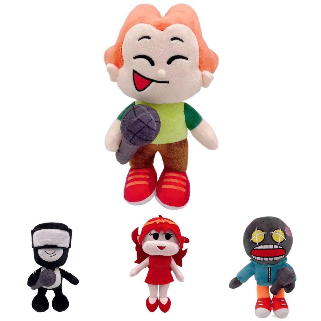 Cozy And Colorful Friday Night Funkin Plush Toy Featuring Fnf Girlfriend And Whitty Stuffed Doll