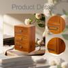 Makeup Organizer Cosmetic Display Case Vintage Container with Drawer for Necklace