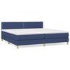 Maison Exclusive - Sommier à lattes de lit avec matelas Bleu 200x200 cm Tissu