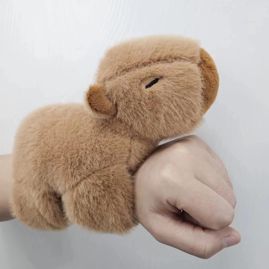 Logrende hale Søt Capybara Leke Plysj Dukke Capybara Plysj Papa Circle Tegneserie Dyre Plysj Kvinner Gave Interaktiv Leke