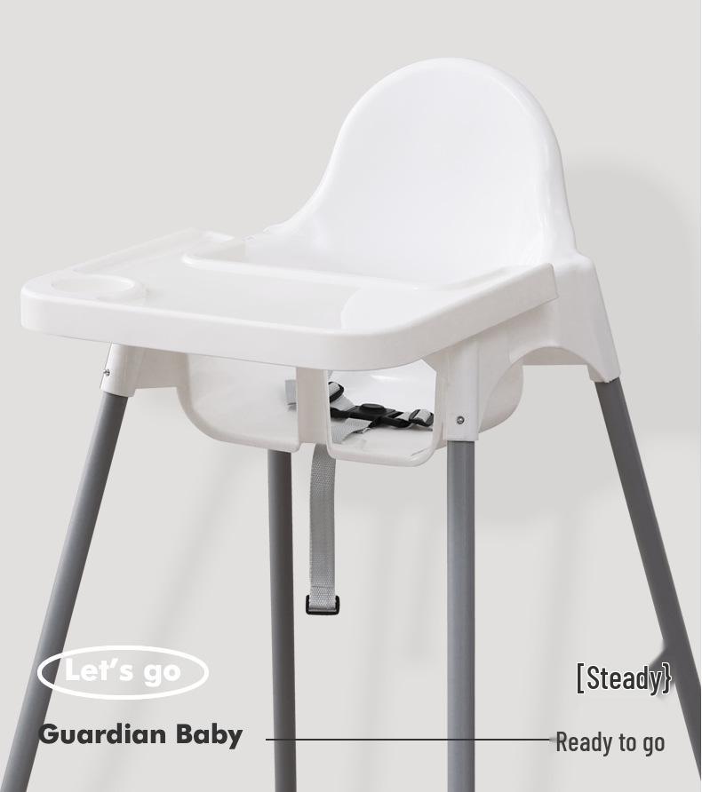 Stapelbarer Hochstuhl für Babys und Kleinkinder für den Gebrauch zu Hause, im Restaurant und im Hotel