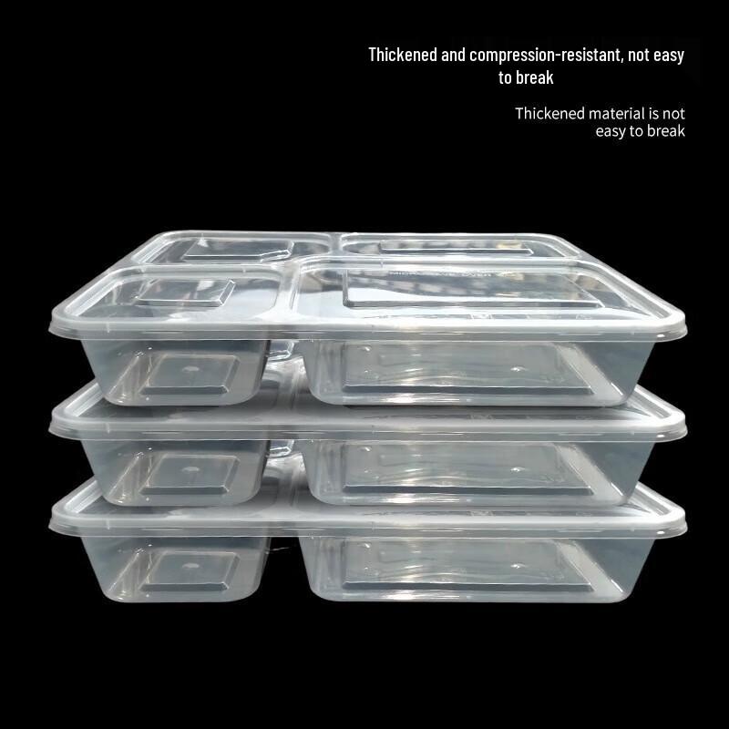 WS 1200ml 4-Compartment Disposable Meal Containers