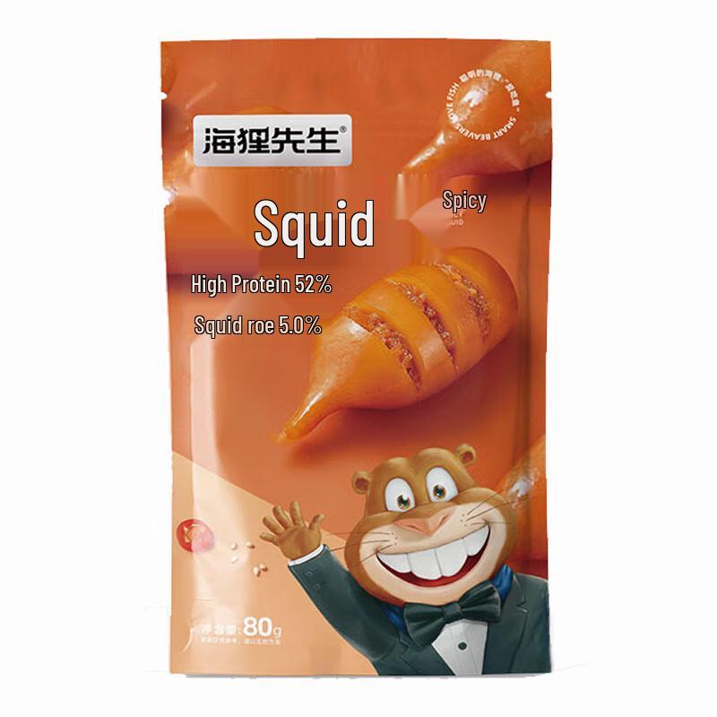 Mr. Beaver Spicy Squid Roe Snacks