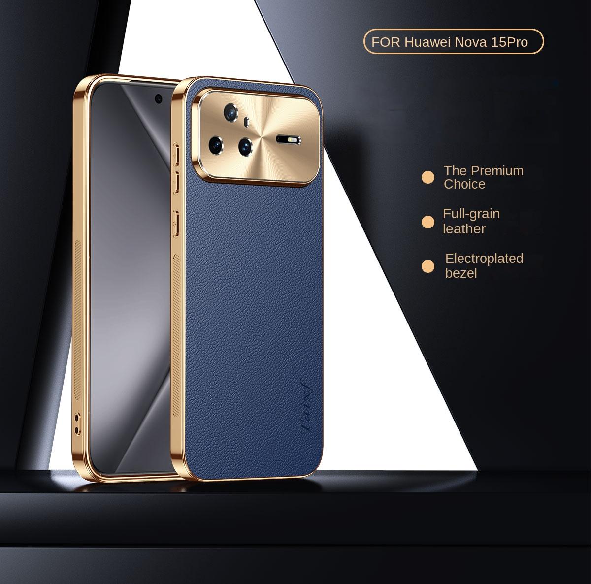 For Huawei Nova 15 15 Pro 15 Ultra phone case, electroplated leather covering process, scratch-resistant and wear-resistant Huawei Nova 15 Pro