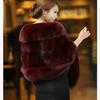 Faux Fox Fur Shawl for Bride - Autumn/Winter Wedding Cloak, Dress Cape