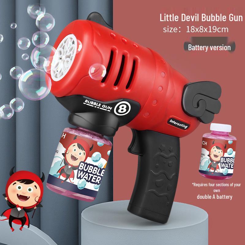 Electric Gatling Bubble Gun Toy - Automatic Bubble Blower with Camera for Kids