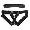 Weight Bearing Shoulder Strap Pulling Sled Harness Vest Resistance Bands with Pulling StrapBlack