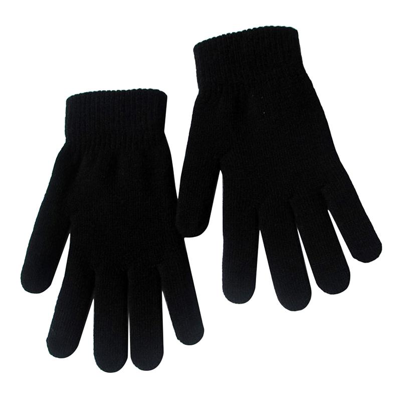 Women Cashmere Knitted Gloves Autumn Winter Hand Warmer Thicken Lining Full Fingered Mittens Skiing Short Wrist Gloves Solid NEW