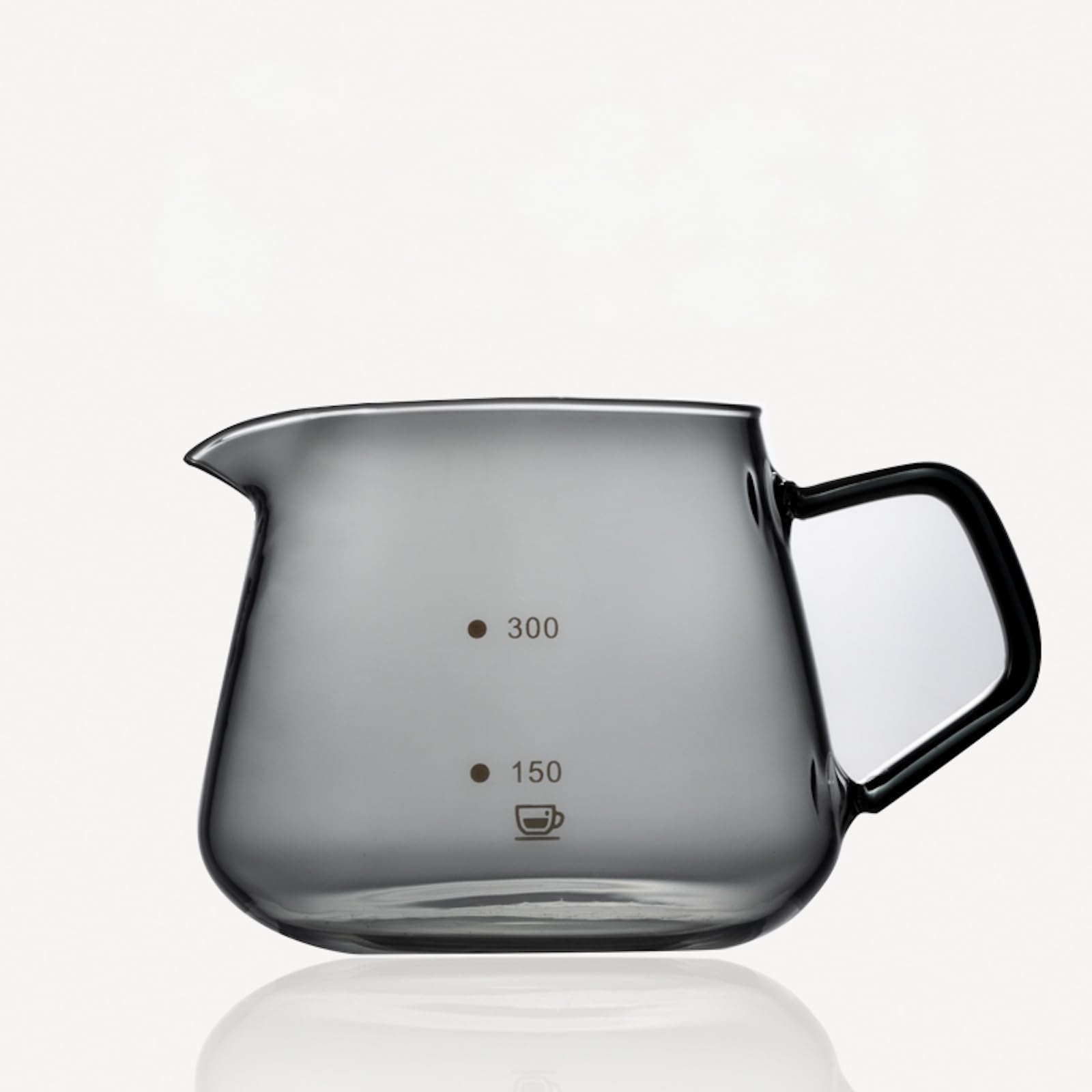 

JIKANNOYA Coffee Pot, 450ml, Durable, High Boron Silica Glass, Heat Resistant, Suitable for Direct Flame and Cold, with Handle, Measuring Marks, Micro