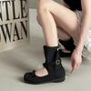 Retro Square Head Bow Women's Cool Boots Summer Hollow Wedge Heel Roman Sandals Skinny Short Boots Fashion Boots Tide