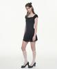 Wisp Fairy Lace Back Ribbon Dress - Black