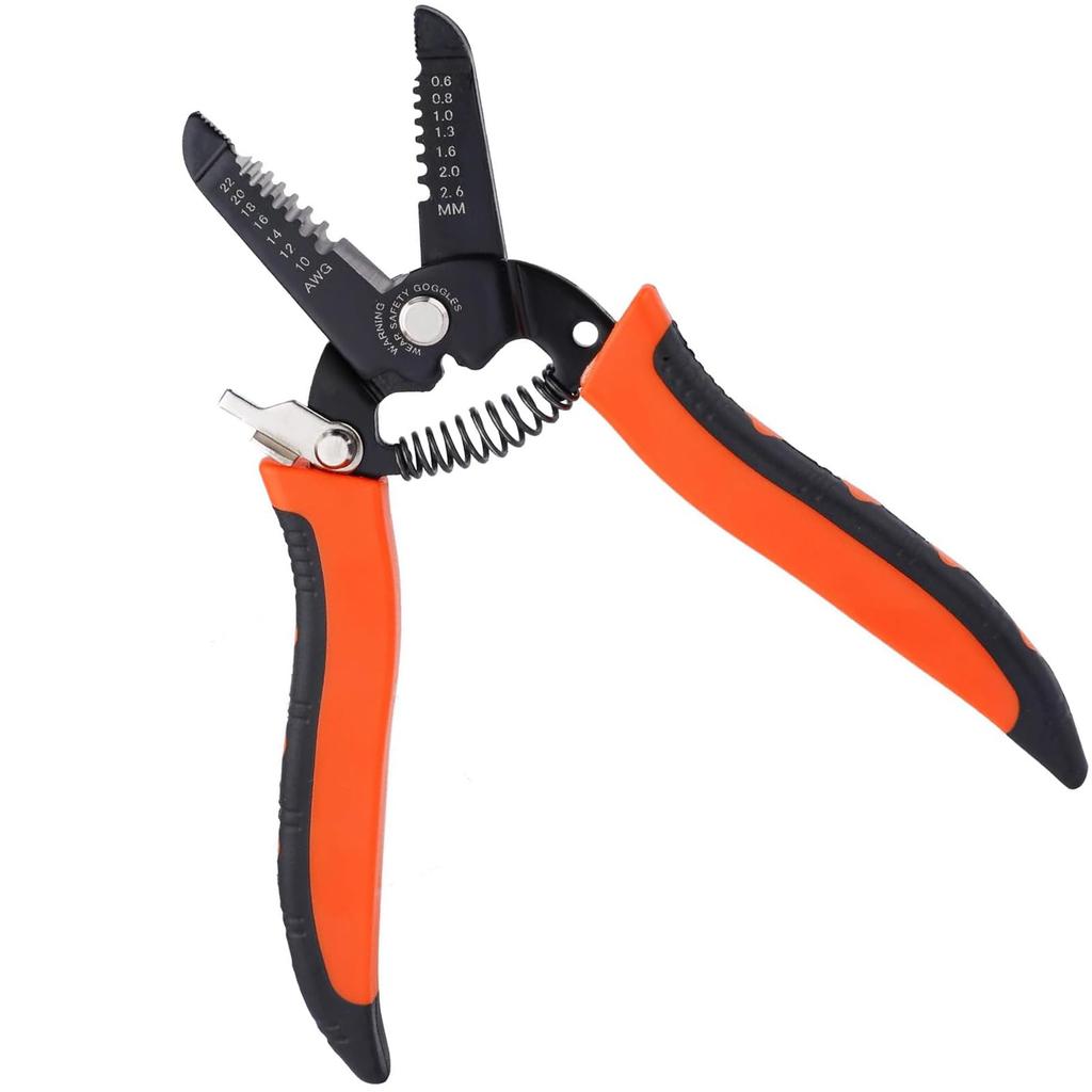 YIBOOOM Wire Stripping Wire with a Handle for Reducing Hand Strain and Cutting Lidded and Stranded Wires Multi-Function Pliers, Electrician's Pliers,