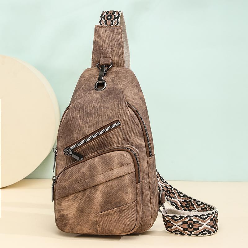 Chest Bag Fashion PU Leather Shoulder Purse Trend Female Shoulder Chest Pack Designer Casual Outdoor Messenger for Woman 17cm7cm29cm