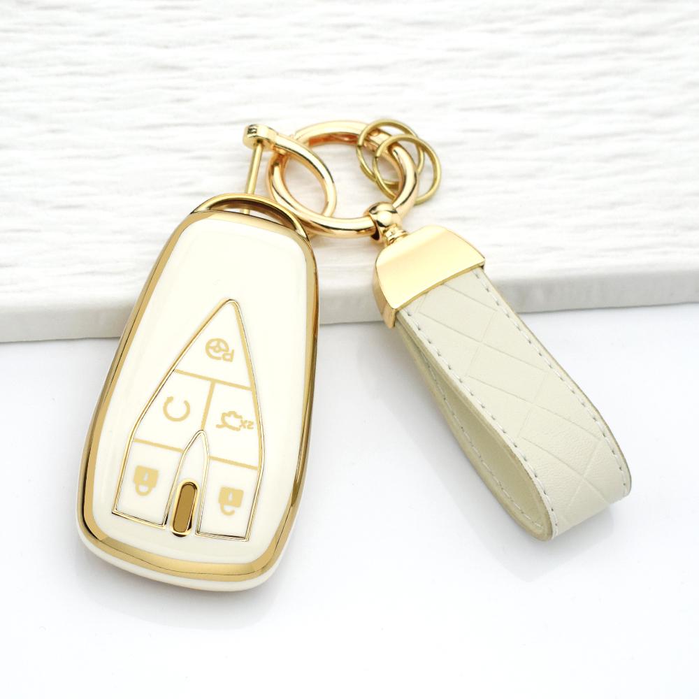 4/5 Buttons Car Key Case for Changan CS75 PLUS CS55 PLUS CS35 PLUS UNIT UNIK Oshan X7 X5 TPU Anti-Scratch Key Cover Keychain