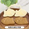 Mold Small Fish Sandwich Cookie Tool Home 3D Pressing Cookie Cutter Mold