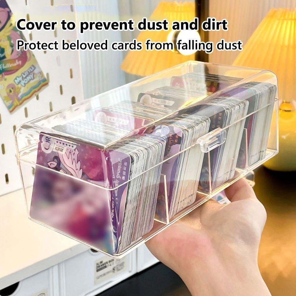 Acrylic Card Display Box Transparent Blind Box Korean Storage Box  Kpop Photocard