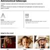 Telescope for Kids Beginners Adults, Aperture Refractor Telescopes for Astronomy Beginners, Portable Travel Telescope with Tripod, Astronomy Gifts