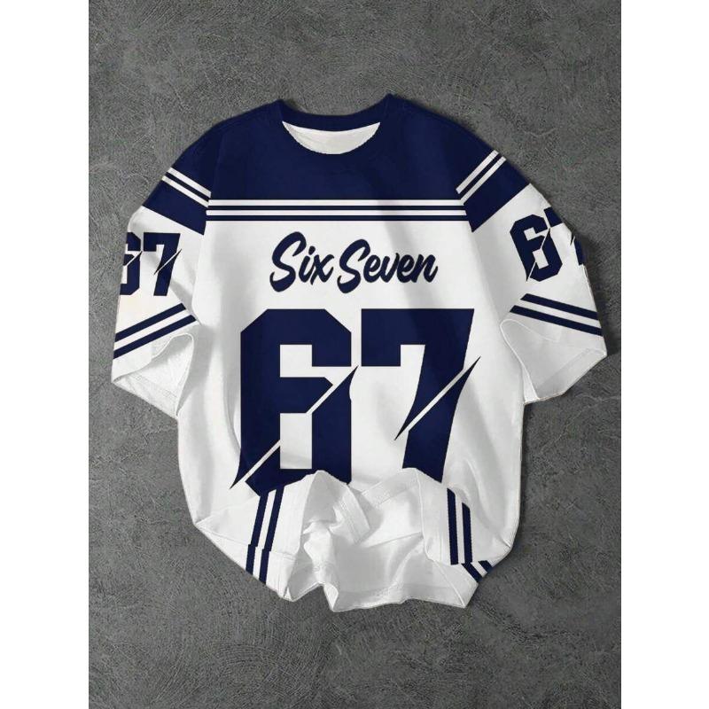 Six Seven Just A Girl in New York American Retro Leopard Print Jersey T-Shirt Breathable Casual Streetwear Short Sleeve Fans Tee