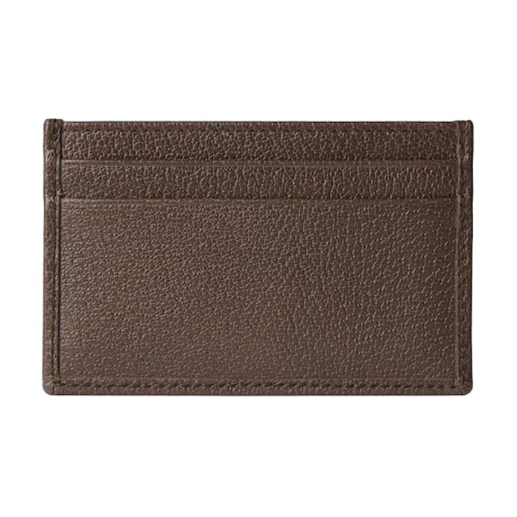 Gucci Ophidia Double G Logo Open Canvas And Leather Card Holder Small Men Card Holder Beige 834795-FAEOI-9746