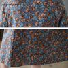 Korean Style Autumn Spring Women Midi A-Line Dress O Neck Floral Print Lace Up Dress Long Sleeve Elegant Ladies' Dress