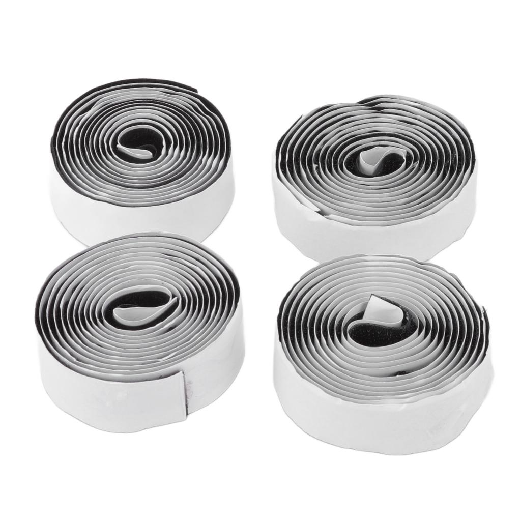 4PCS Self Adhesive Hook and Loop Tape Polyester Super Viscous Roll Sticky Back Strip for Home Storage
