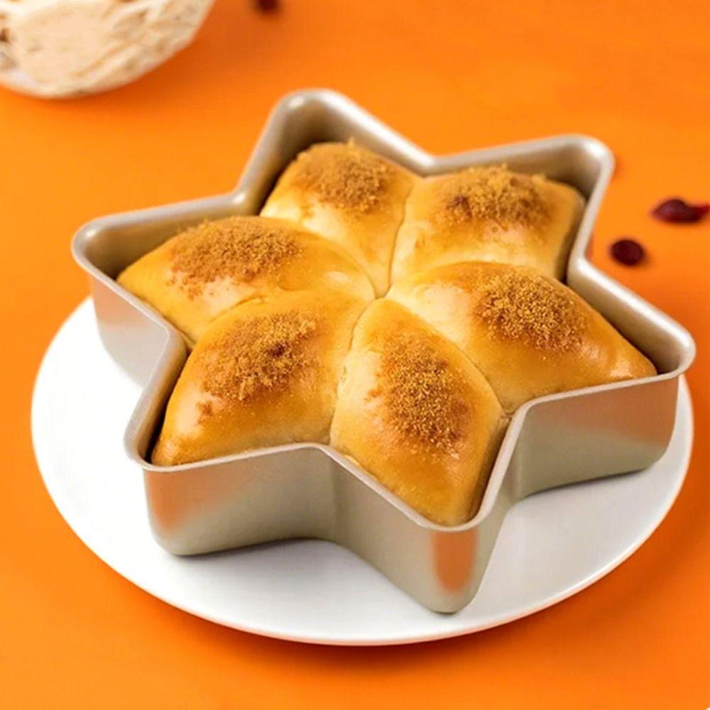 Carbon Steel Star Shape Cake Pan Creative Multifunction Non-stick Baking Pan Easy Release Reusable Baking Tray Dessert Making