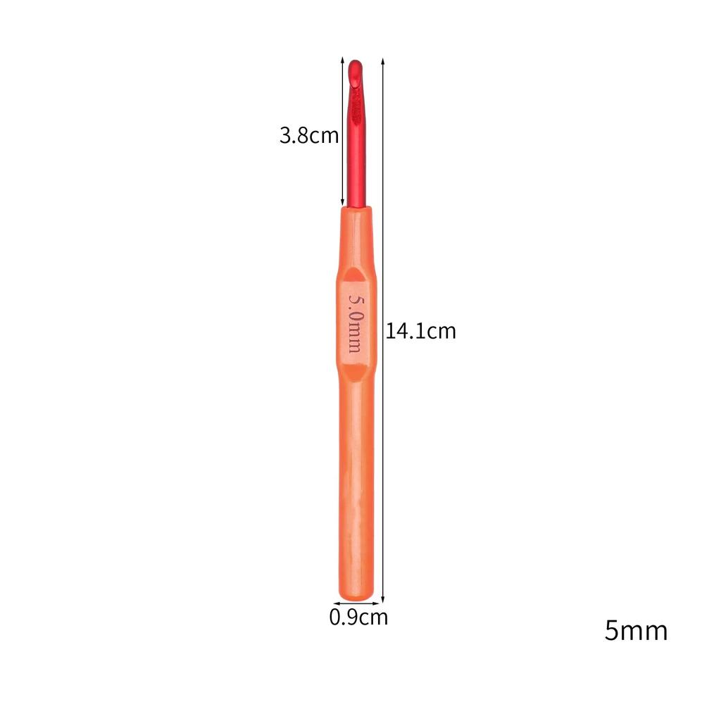 2-7mm Crochet Hooks Multifunctional Plastics Handle Aluminum Knitting Needles for Yarn DIY Craft Nice Gift Women Knitting Tools