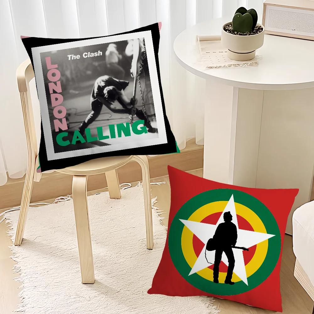 Cushion Cover Band Living Room Music Headboard Bedroom Office Cushion Cushion Sofa Nap Rock The Time Pillow C-Clash Case