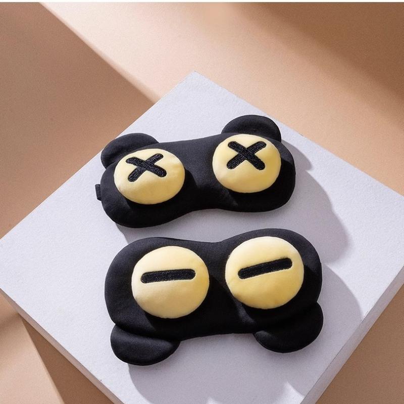 Cute and Funny Eye Mask Sleep Blackout Mask Nap Time Ice and Heat Compress To Relieve Eye Fatigue