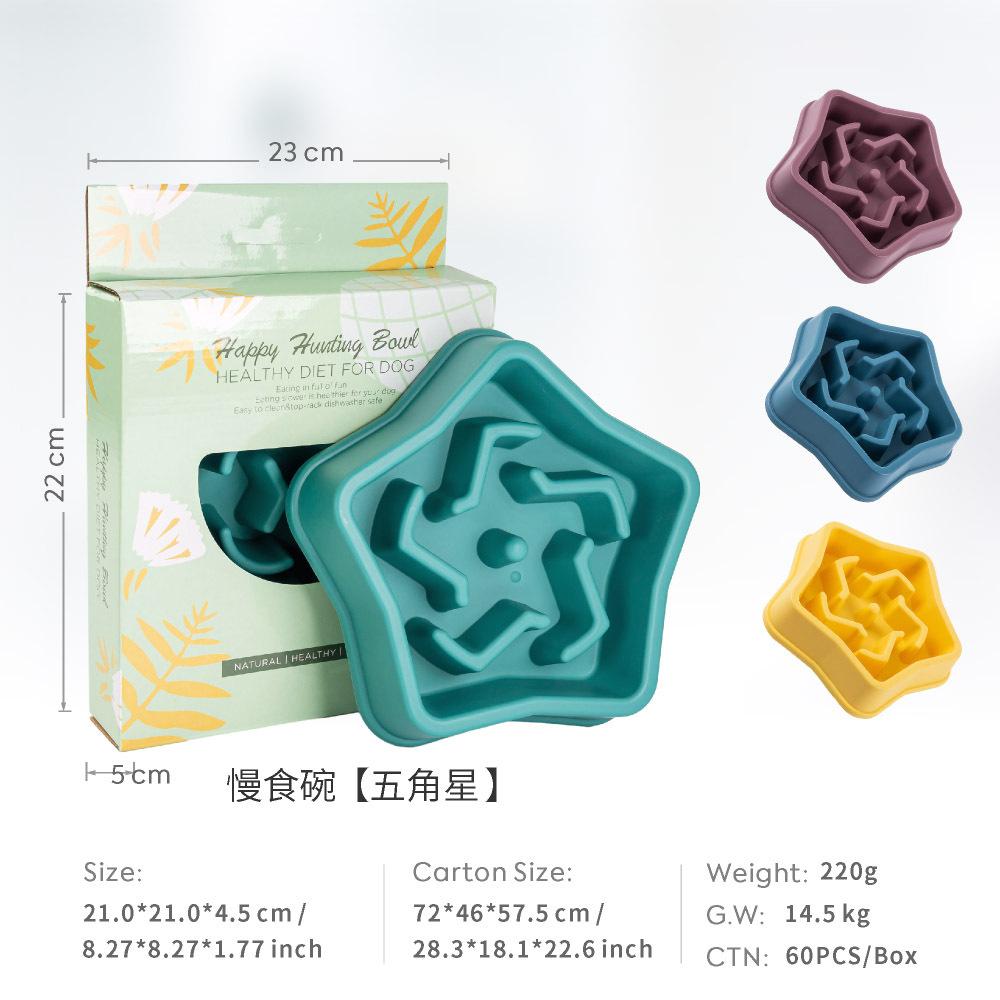 

Миски для медленного кормления собак, Интерактивная игрушка-головоломка для собак и кошек для тренировки с едой, Занимает питомцев и предотвращает переедание щенков Blue