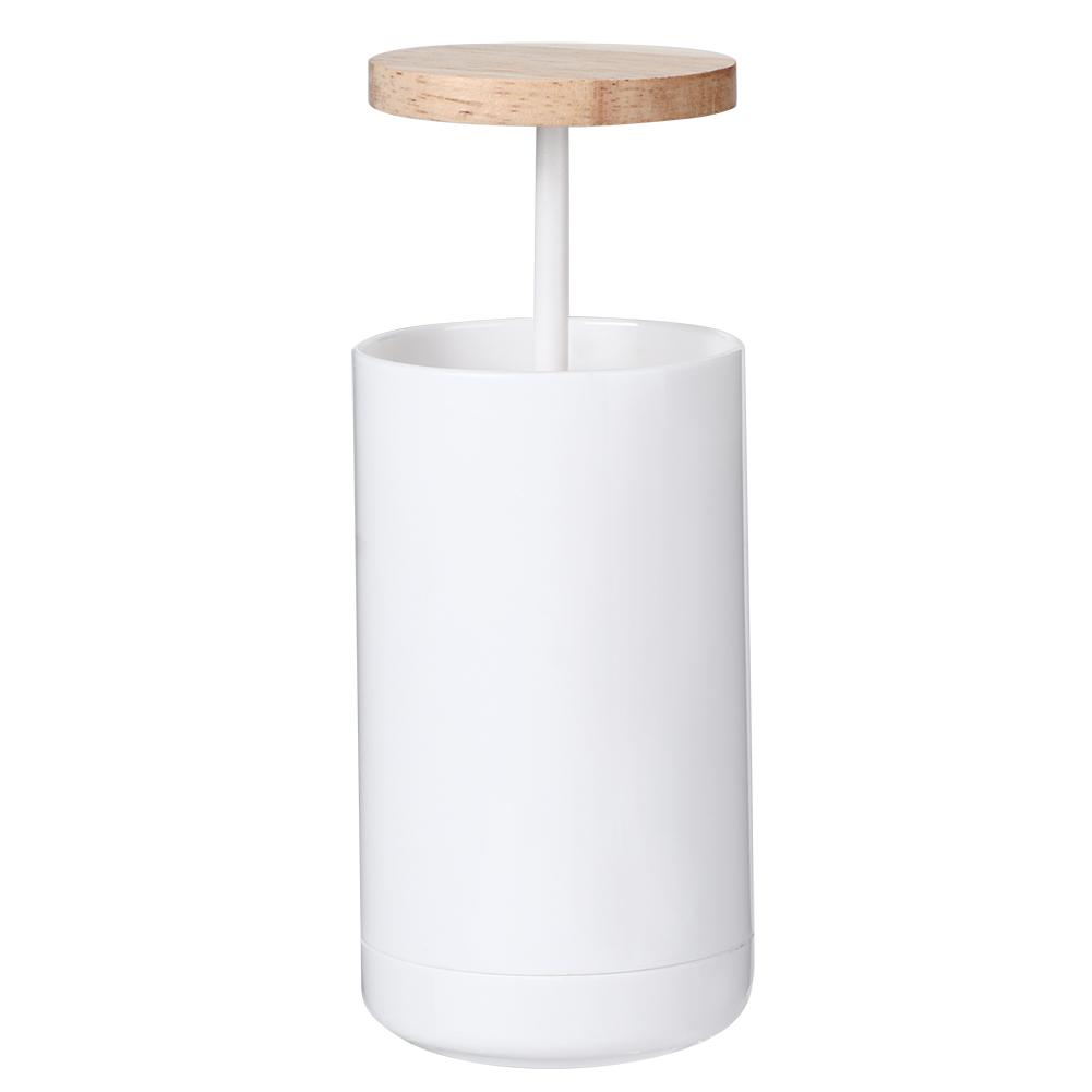 

Press Toothpick Holder Box Dispenser Organizer Cotton Swab Container for Home Kitchen Hotel