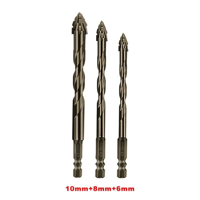 4-Blade Saw Tooth Eccentric Drill Bit for Wood/Metal/Concrete,High-Speed Steel,Heat-Resistant,Professional Rotary Tool Accessory