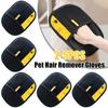 Pet Grooming Gloves Pet Hair Remover Mitt Deshedding Brush Gloves for Dog Cat Rabbit with Long/Short/Curly Hair