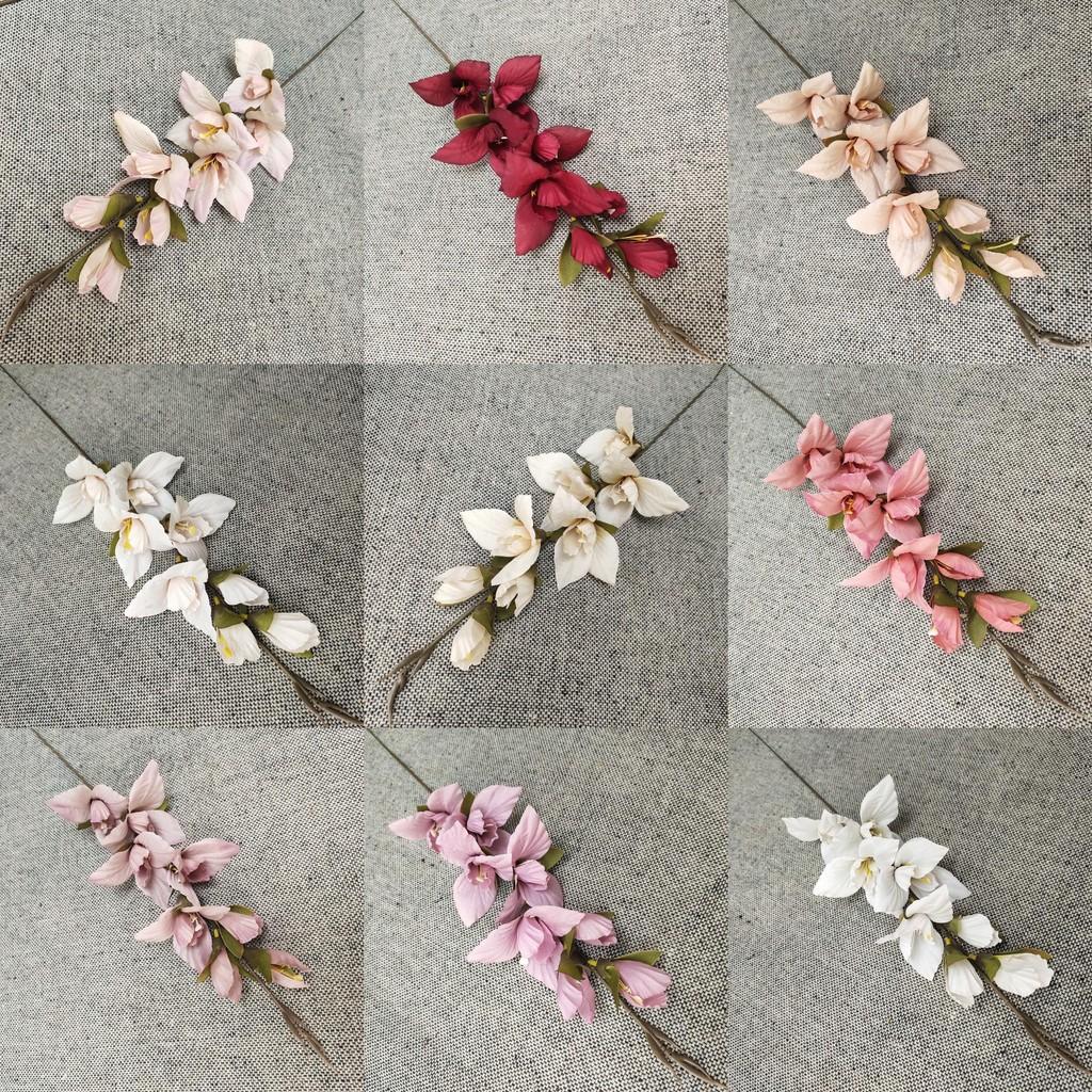 Butterfly Gladiolus Silk Flower Wedding Decor Bridal Centerpiece Decoration Home