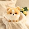 Cuddly Furry Plush Corgi Dog Plush Toy Stuffed Big Head Lifelike Animal