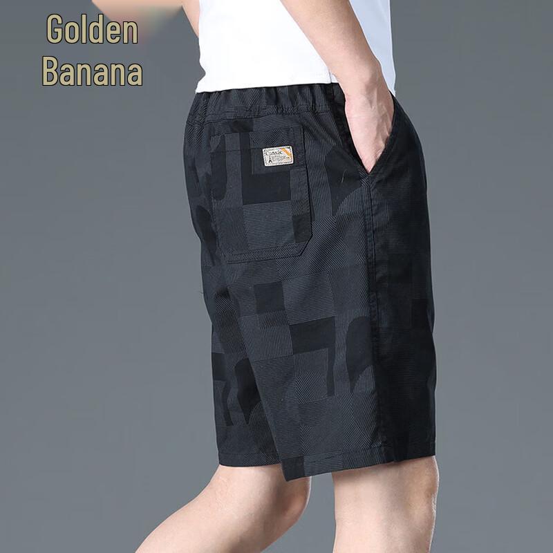Men s Pure Cotton Casual Sports Shorts 5XL