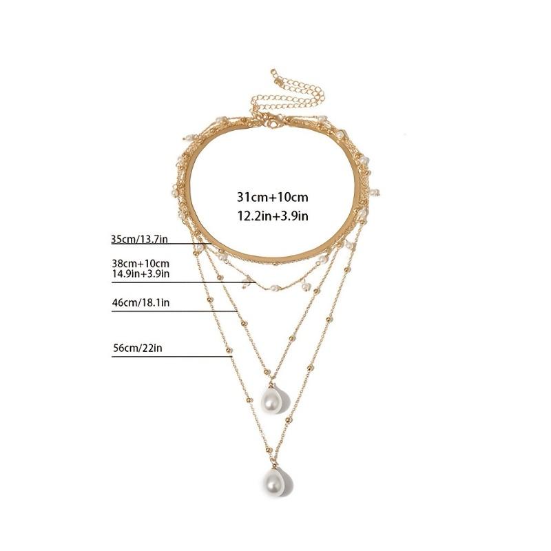 European American Baroque Style Premium Pearl Necklace For Women Luxury Fashion Neck Jewelry