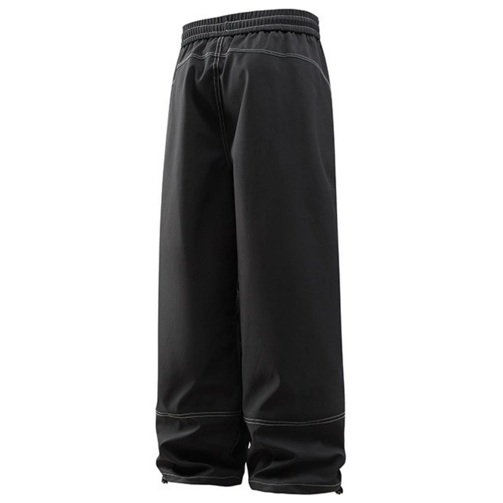 Men's Casual Solid-color Fashionable Loose Cargo Pants, Men's Windproof, Water-, Breathable And Lightweight Pants