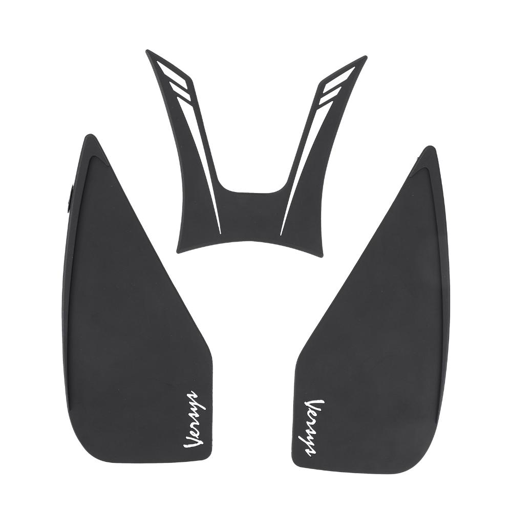 

Areyourshop 3X Side Tankpad Fuel Tank Protector Fit For Kawasaki Versysx300 17-20 Rubber